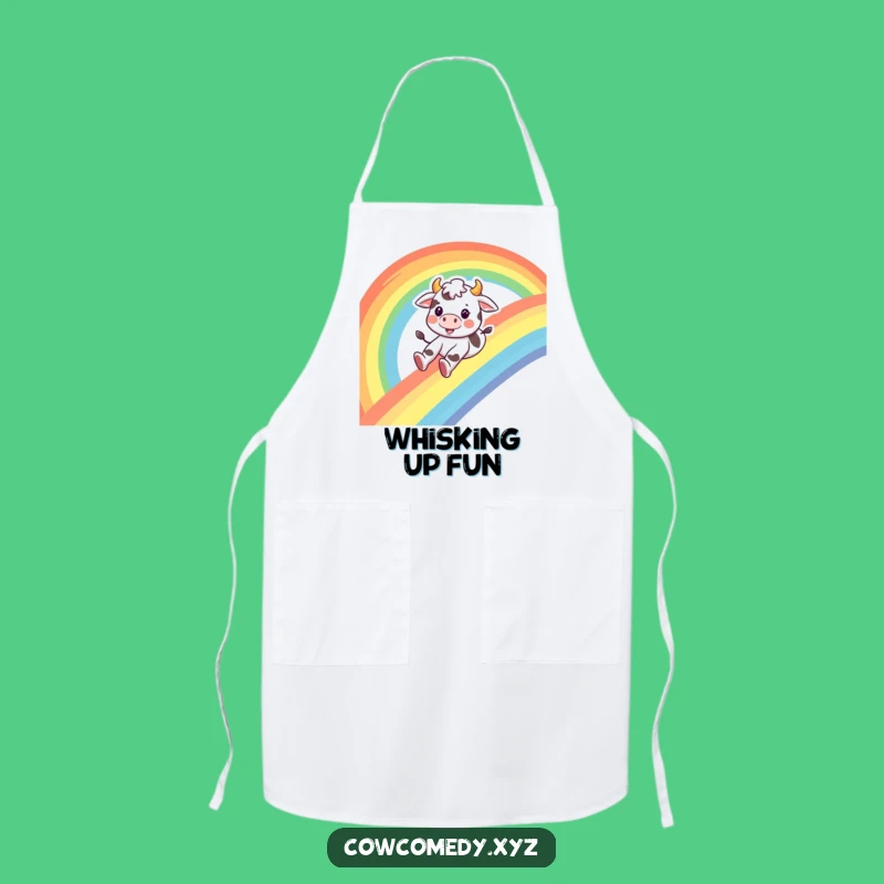 Funny Cow Chef's Apron: Hilarious Kitchen Wear for Cheerful Cooks