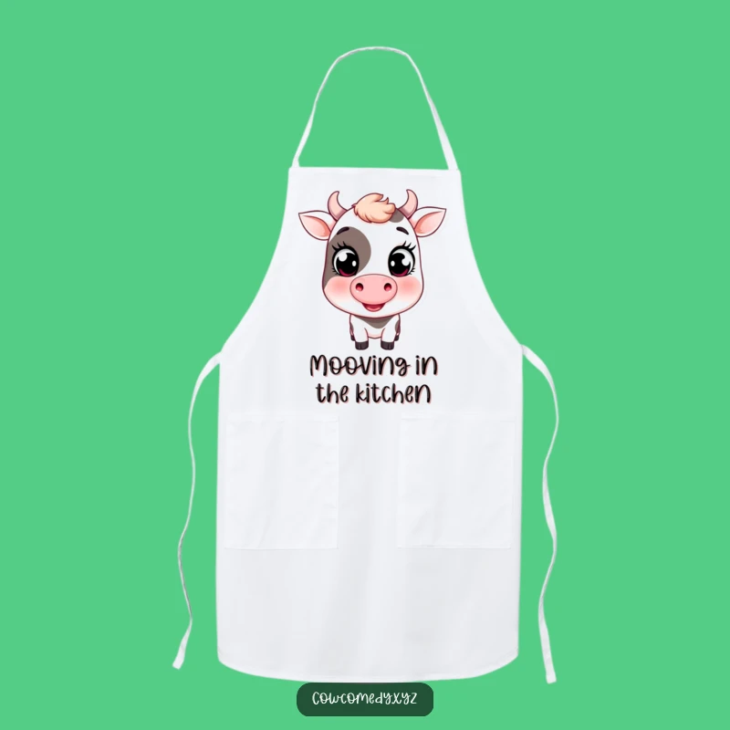 Funny Winking Cow Apron: Kitchen Charm, Perfect Funny Farm Gift