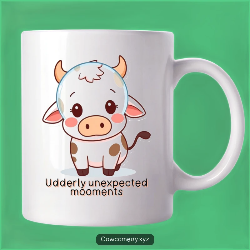 Funny Kawaii Cow Bubble Surprise Mug - Cute & Hilarious Gift