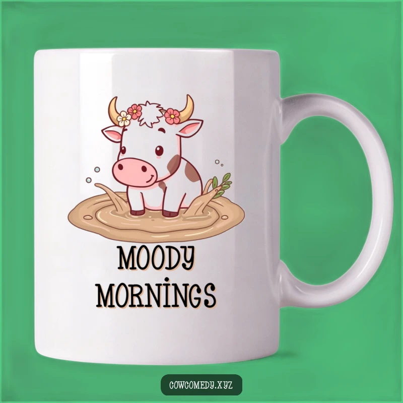 Funny Cow Mud Splash Mug - Farmhouse Humor Gift for Country Charm