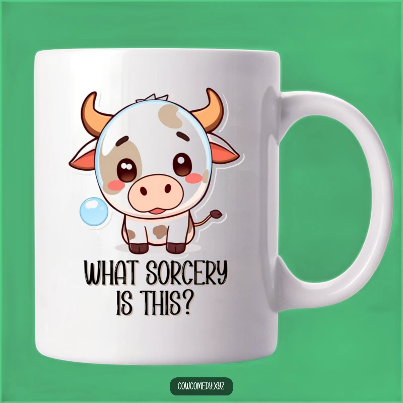 Funny Kawaii Cow Surprise Mug: Adorable Cartoon Cow Gift for Cow Lovers