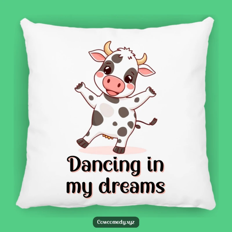Funny Cow Dancing Pillow: Cozy Comfort & Silly Decor Gift