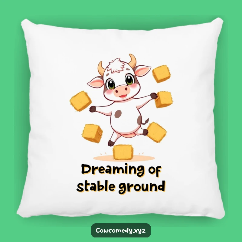 Funny Calf Juggling Pillow: Cozy Comfort & Farm Humor Gift
