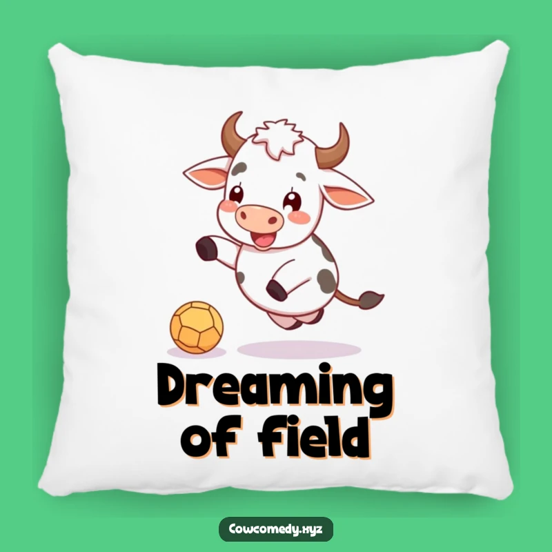 Funny Cow Kicking Ball Pillow: Soft and Joyful Cushion, Sweet Funny Gift