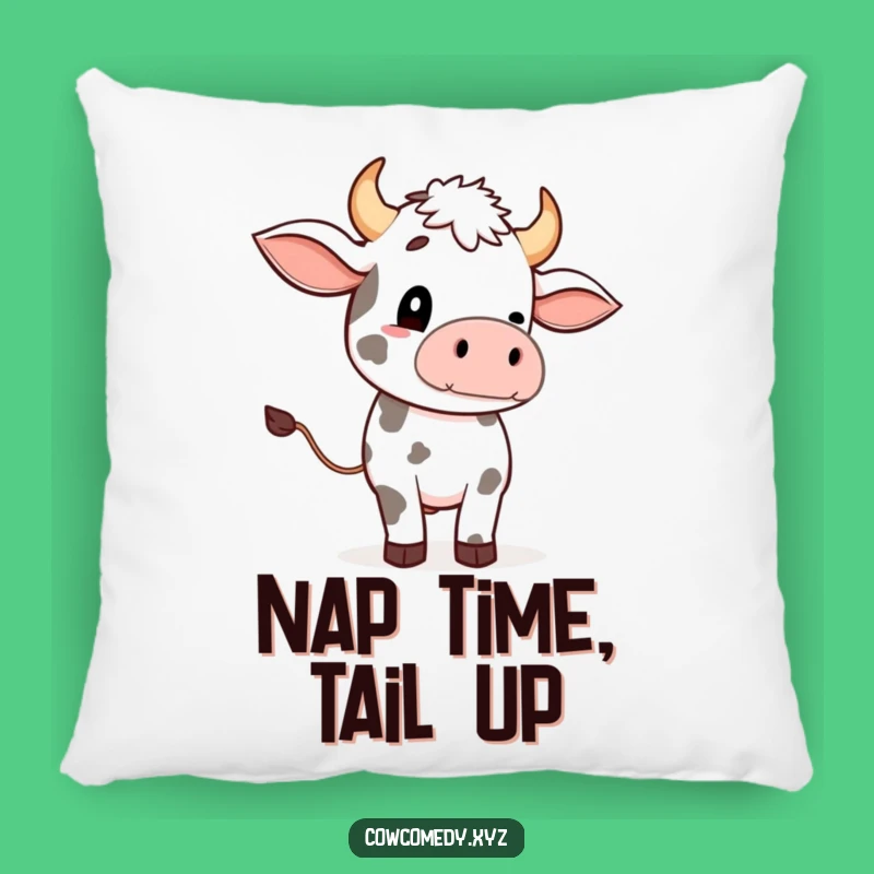 Funny Cow Tail Wave Pillow: Soft and Comical Cushion, Sweet Funny Gift