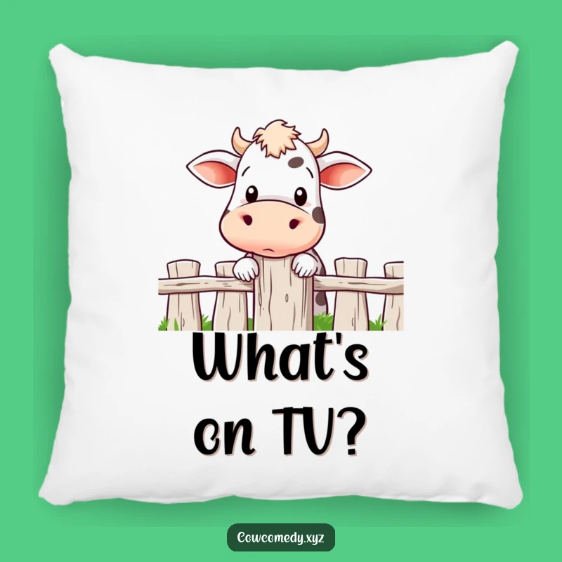 Funny Curious Cow Peeking Pillow: Cozy Comfort & Farmyard Charm