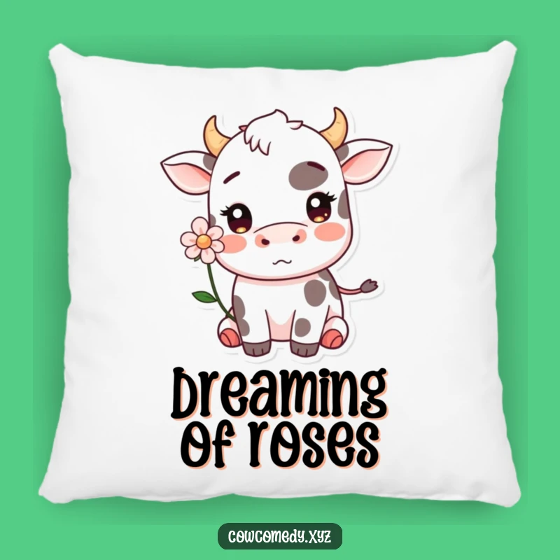 Funny Kawaii Cow Blushing Pillow: Cuddle Up with Sweetness