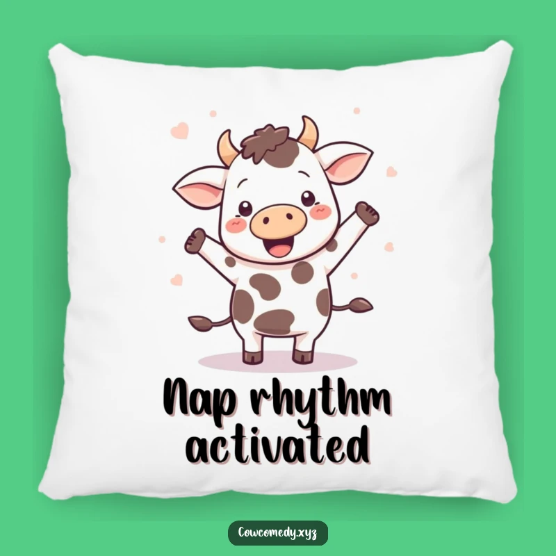 Funny Kawaii Cow Dance Pillow: Cozy Comfort for Happy Souls