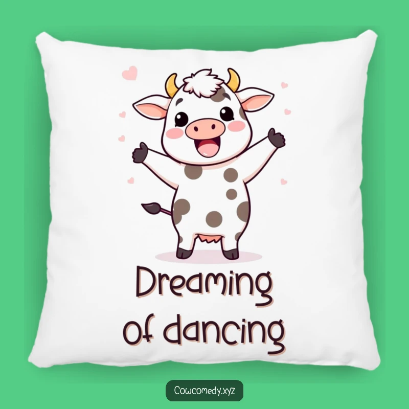 Funny Kawaii Cow Dancing Pillow - Comfy & Cheerful Decor Gift!