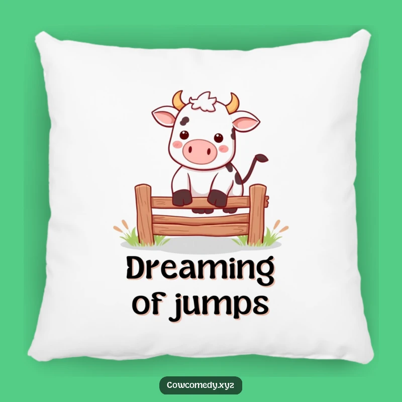 Funny Kawaii Cow Jumping Pillow: Cuddle Up with Playfulness