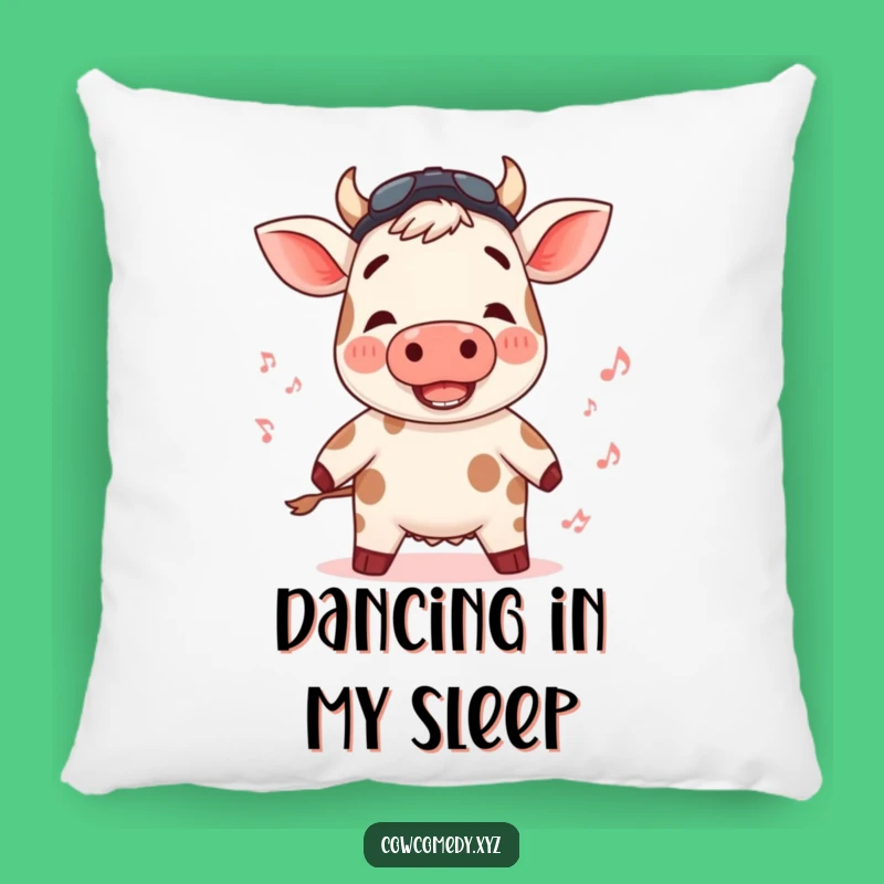 Funny Rosy Cow Pillow: Cuddle Up with Cozy Rhythms