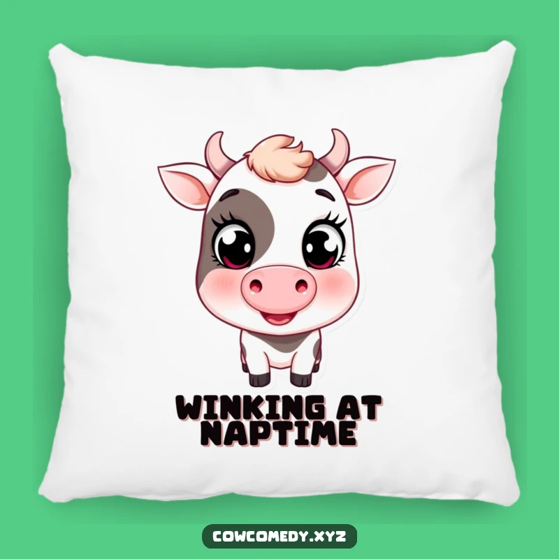 Funny Cow Pillow: Winking Comfort, Adorable Funny Farm Gift