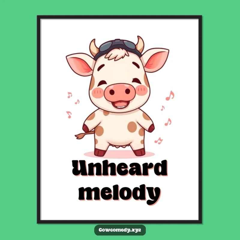 Funny Rosy Cow Digital Art: Instant Rhythm for Your Walls