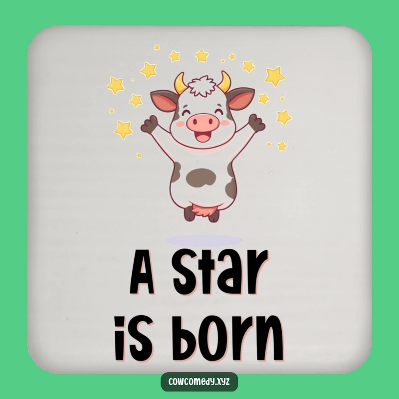 Funny Jumping Cow Coasters: Add Sparkle to Your Drinks