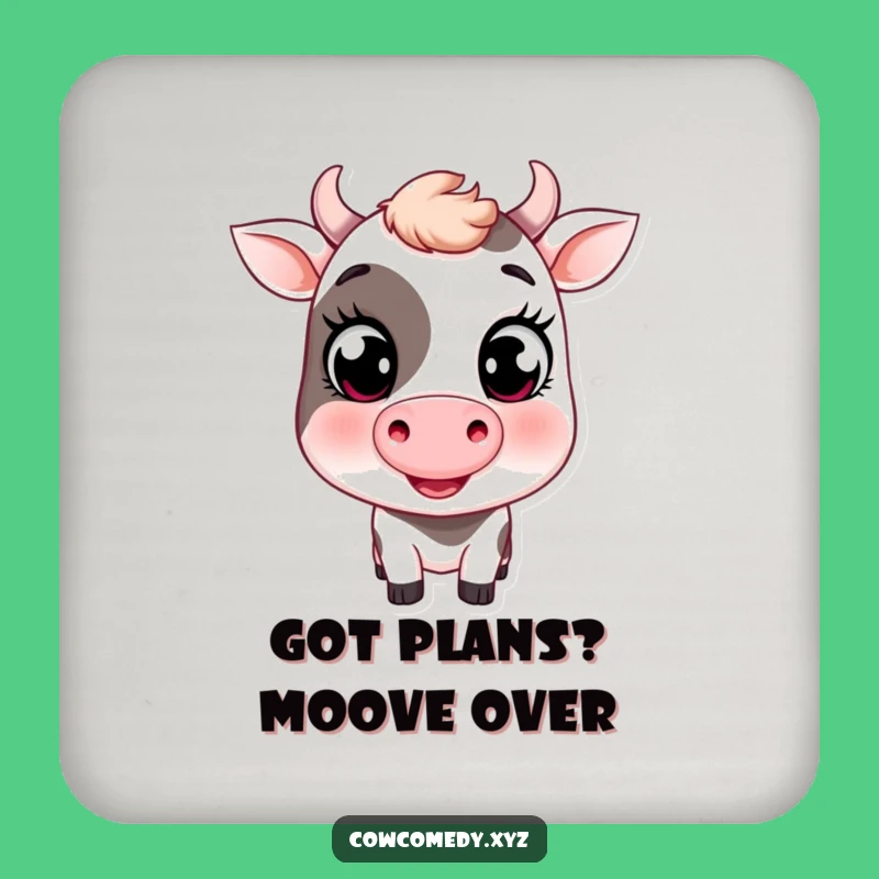 Funny Winking Cow Coaster: Farmhouse Charm, Perfect Funny Gift