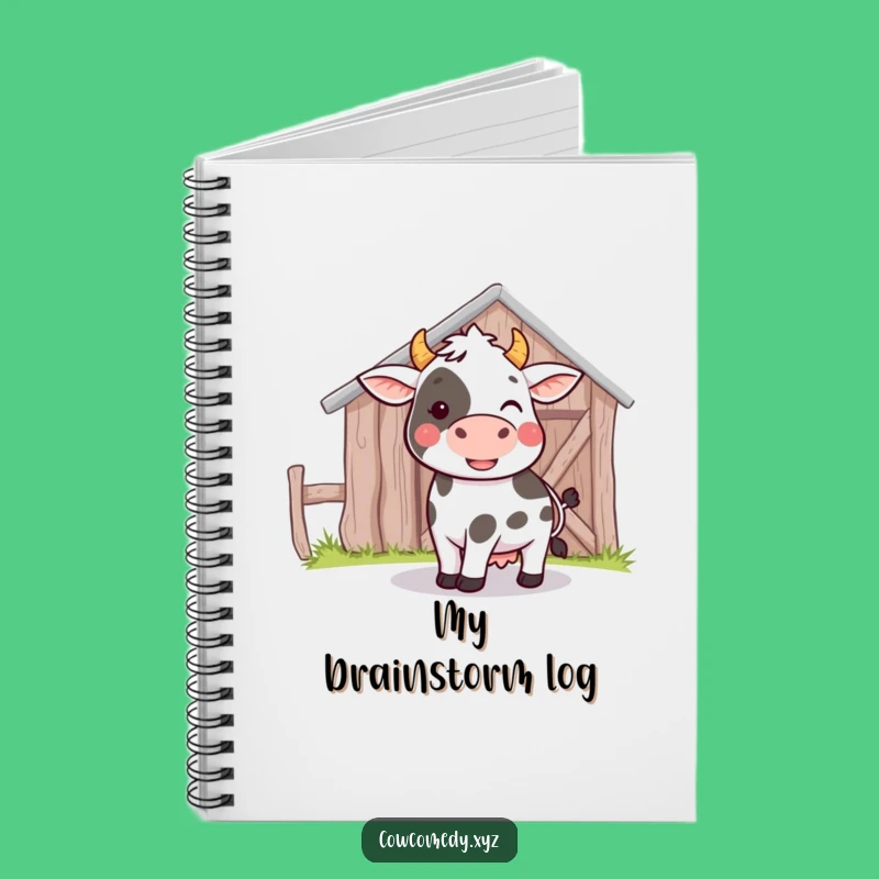 Funny Cow Bumping Barn Notebook: Playful Journaling, Perfect Funny Gift