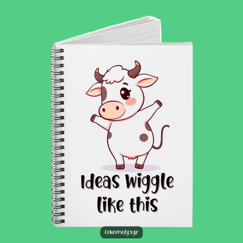 Funny Cow Dance Notebook: Kawaii Farm Animal Journal, Silly Cow Note-Taking Gift