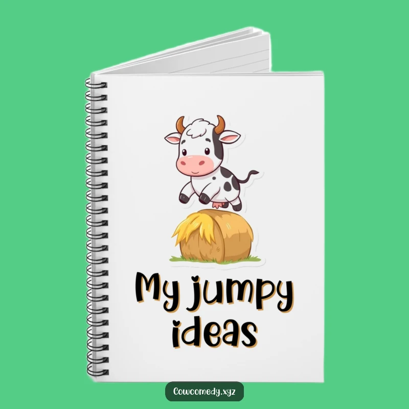 Funny Jumping Cow Notebook: Farm Agility, Perfect Funny Gift