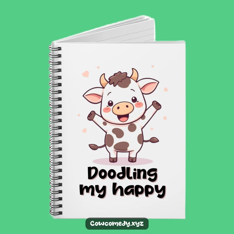Funny Kawaii Cow Dance Notebook: Capture Moves and Ideas