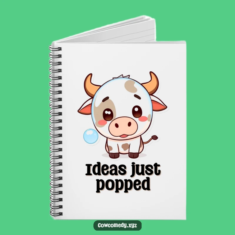 Funny Kawaii Cow Surprise Notebook: Cute Journal for Funny Notes