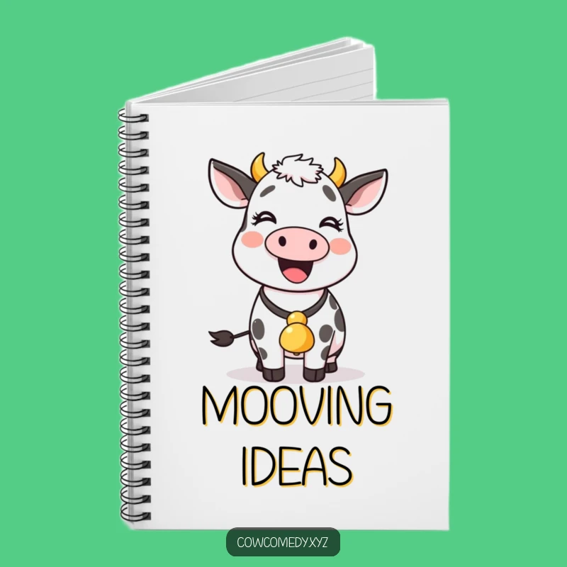 Funny Cow Bell Notebook: Jot Down Notes with Farmyard Joy