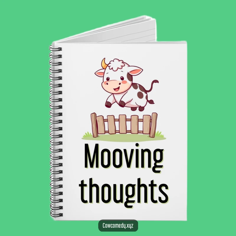 Funny Happy Cow Jump Notebook: Jot Down Ideas, Joyful Farm Journal Gift!