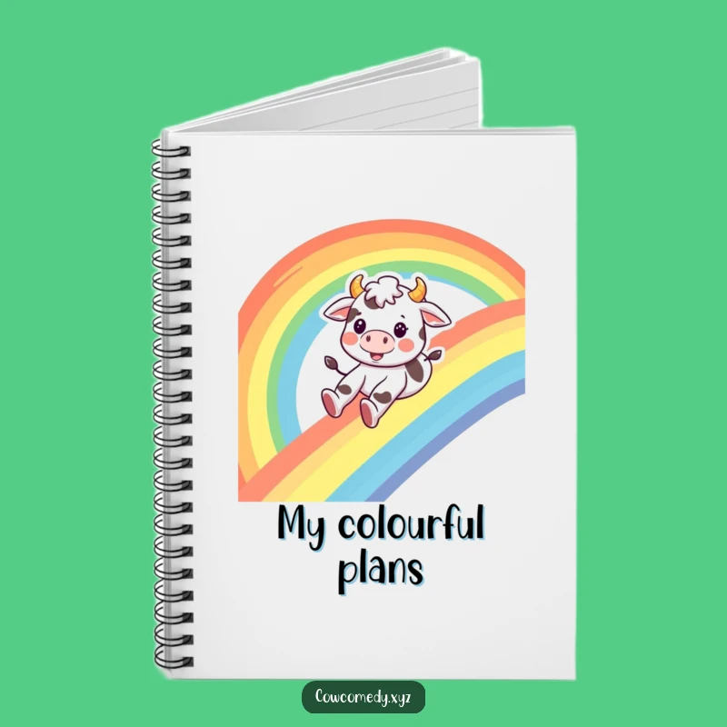 Funny Cow Rainbow Journal: Hilarious Notebook for Happy Thoughts