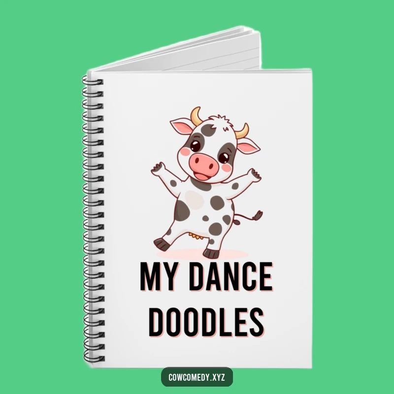 Funny Cow Dancing Notebook: Jot Down Your Moves & Ideas Gift