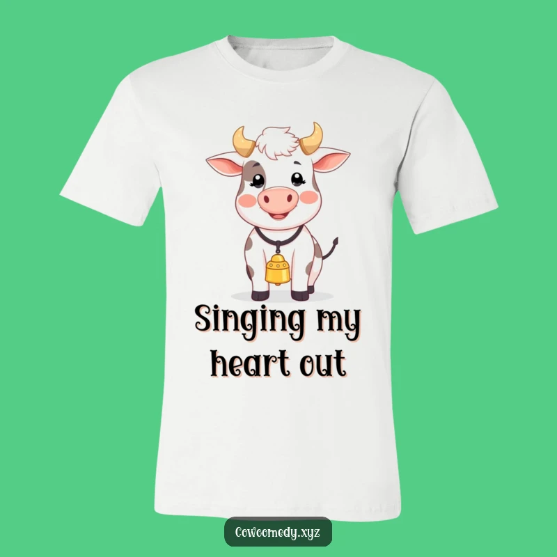 Funny Happy Cow Song T-Shirt: Comedic Moo-sical Tee for Joyful Fun