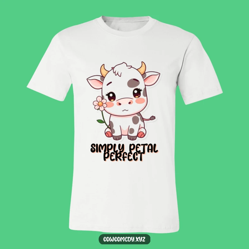 Funny Kawaii Cow Blushing T-Shirt: Wear Your Sweet Embarrassment