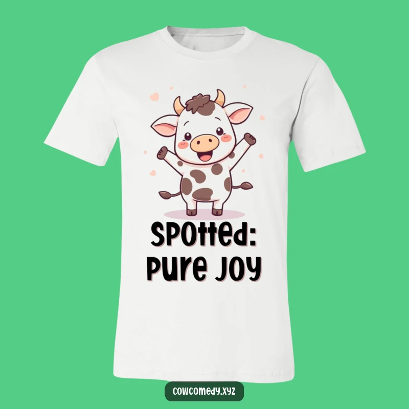 Funny Kawaii Cow Dancing Tee: Wearable Fun for Animal Lovers