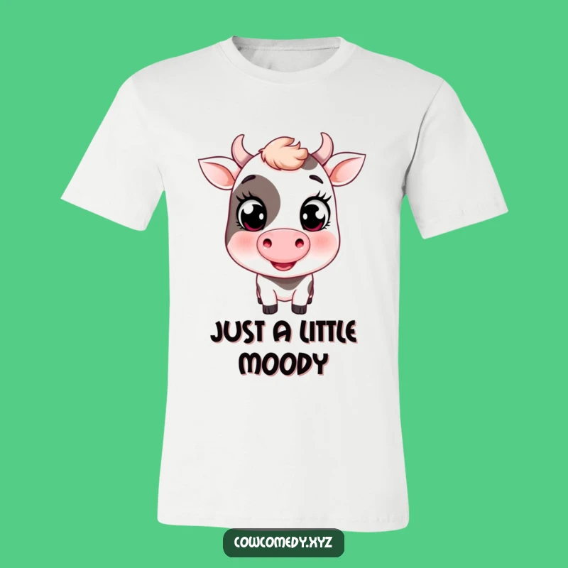 Funny Winking Cow T-Shirt: Cute Farm Animal, Great Funny Gift