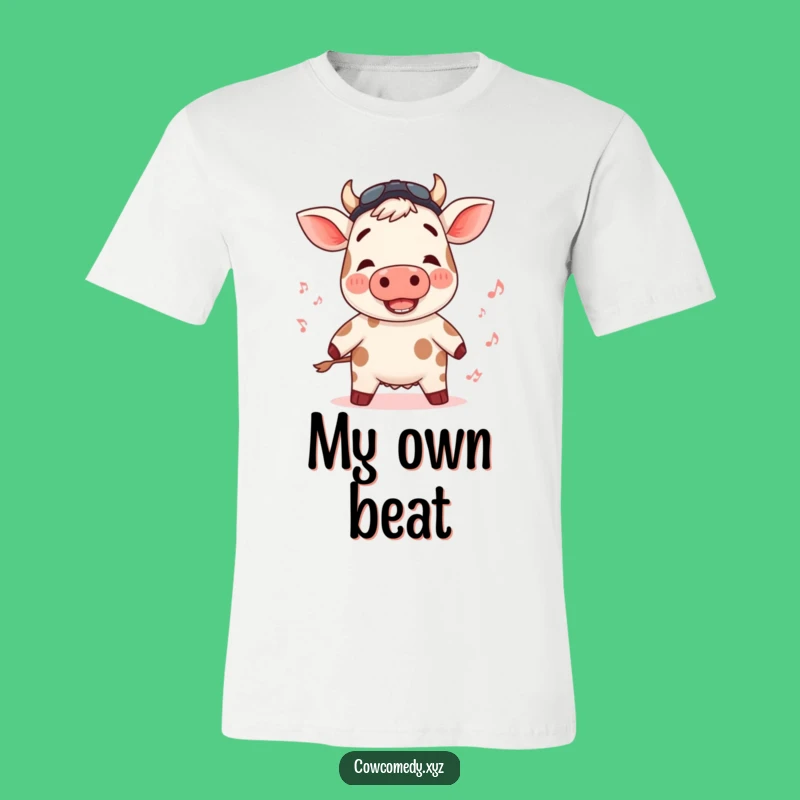 Funny Rosy Cow T-Shirt: Dance to Your Own Beat Style