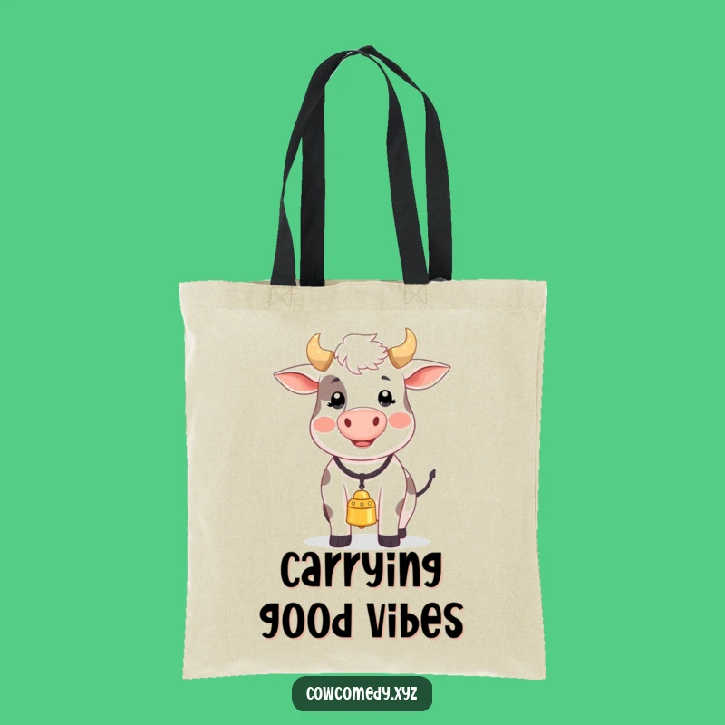 Funny Happy Cow Song Tote Bag: Carry Your Tunes & Smiles
